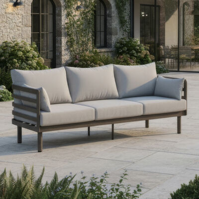 Maze - Metro Aluminium 3 Seat Garden Sofa - Café Almond product image