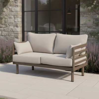 Maze - Metro Aluminium 2 Seat Garden Sofa - Café Almond product image