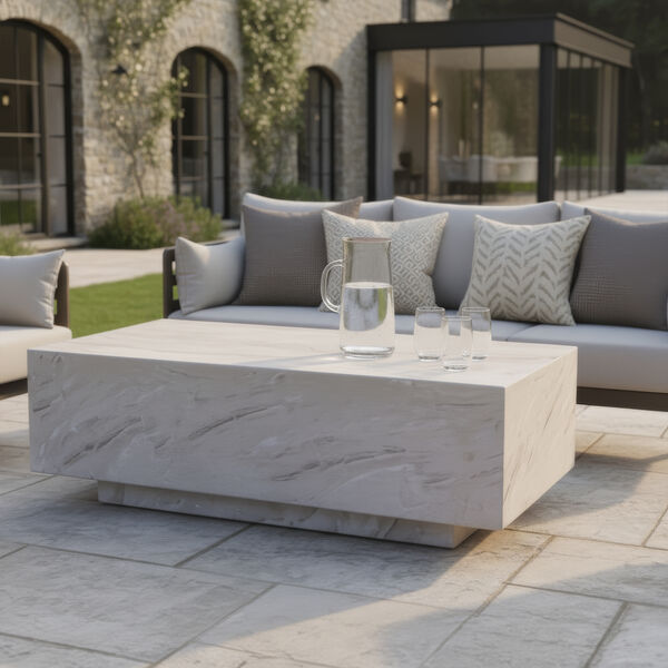 Metro 3 Seat Sofa Set with Rectangular Sintered Stone Coffee Table
