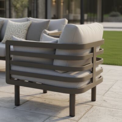 Metro 3 Seat Sofa Set with Rectangular Sintered Stone Coffee Table