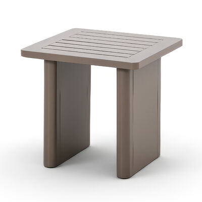 Maze - Metro Aluminium Square Garden Side Table - Café Almond product image