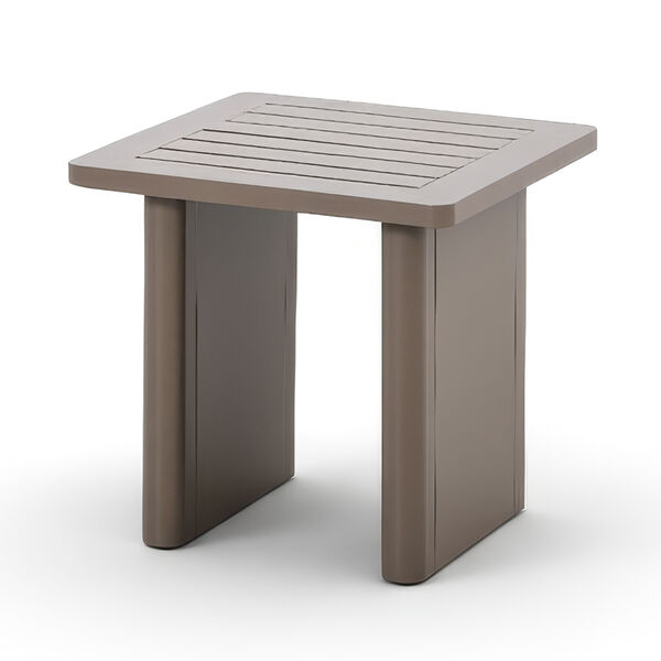 Maze - Metro Aluminium Square Garden Side Table - Café Almond product image