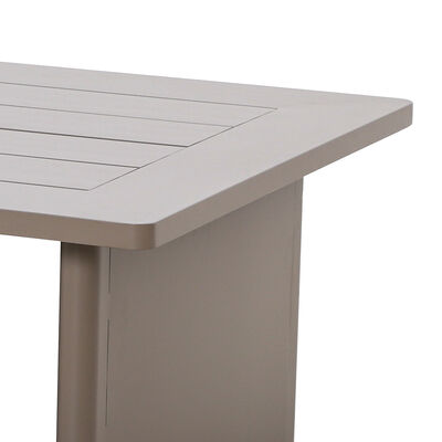 Maze - Metro Aluminium Square Garden Side Table - Café Almond product image