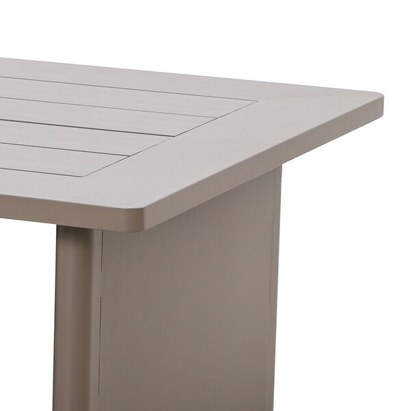 Maze - Metro Aluminium Square Garden Side Table - Café Almond product image