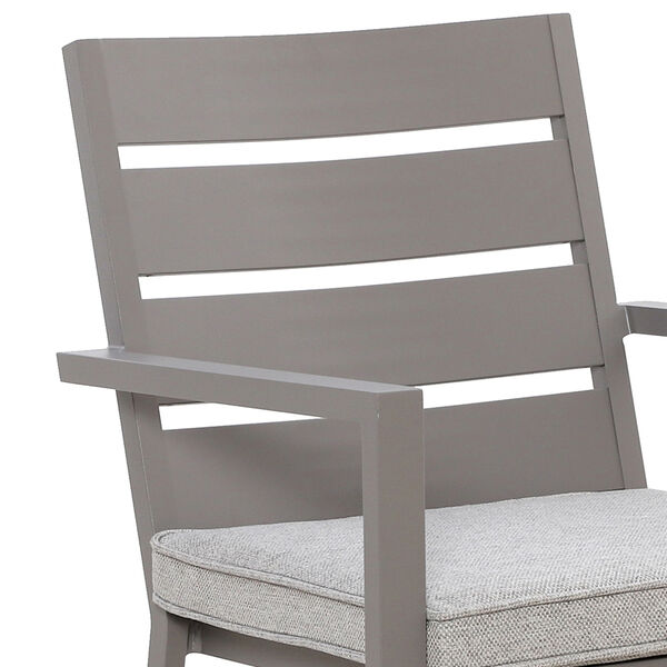 Maze - Montreal Aluminium 6 Seat Rectangular Garden Dining Set - Cool Linen product image