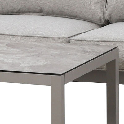 Maze - Montreal Aluminium 3 Seat Garden Sofa Set with Rectangular Coffee Table - Cool Linen product image