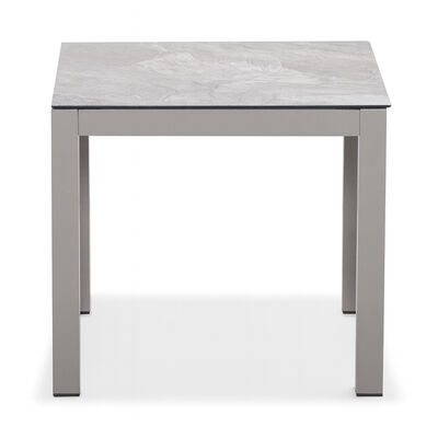 Maze - Montreal Aluminium Square Garden Side Table - Cool Linen product image