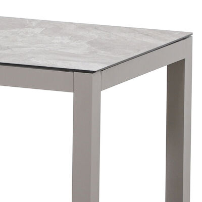 Maze - Montreal Aluminium Square Garden Side Table - Cool Linen product image