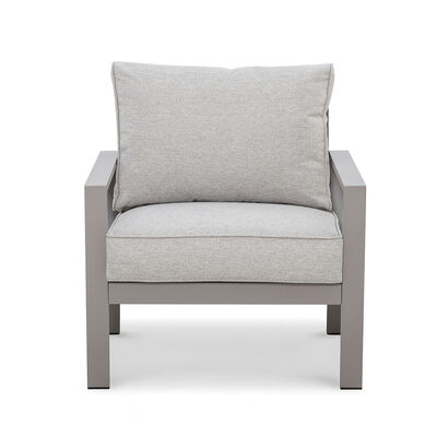 Maze - Montreal Aluminium Garden Lounge Set with Square Coffee Table - Cool Linen product image