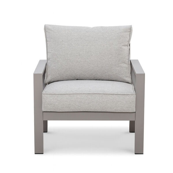 Maze - Montreal Aluminium Garden Lounge Set with Square Coffee Table - Cool Linen product image