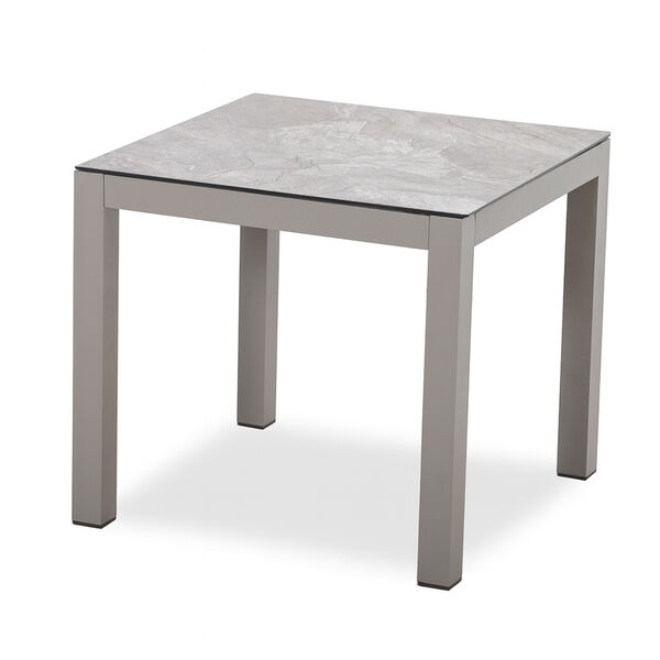 Maze - Montreal Aluminium Garden Lounge Set with Square Coffee Table - Cool Linen product image