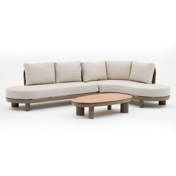 Maze - Sicily Rope Weave Curve Corner Sofa Set product image