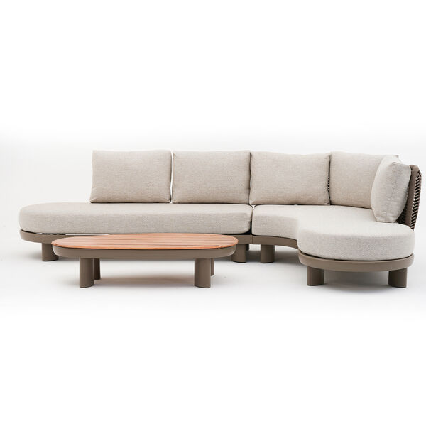 Maze - Sicily Rope Weave Curve Corner Sofa Set product image