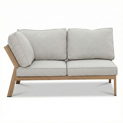 New York Corner Sofa Set - Wood Effect
