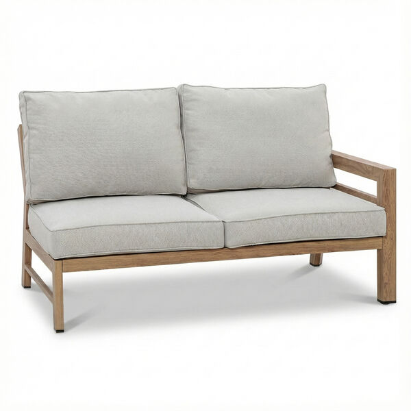 New York Corner Sofa Set - Wood Effect