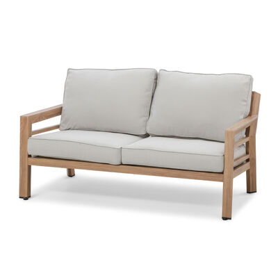New York 2 Seat Sofa Set  - Wood Effect