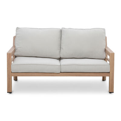 New York 2 Seat Sofa Set  - Wood Effect