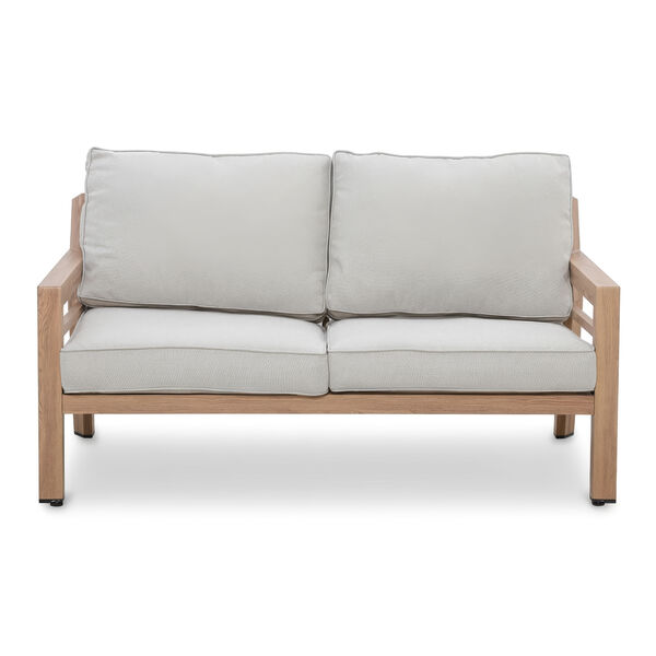 New York 2 Seat Sofa Set  - Wood Effect