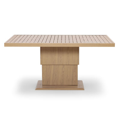 New York Corner Dining Set with Rising Table - Wood Effect