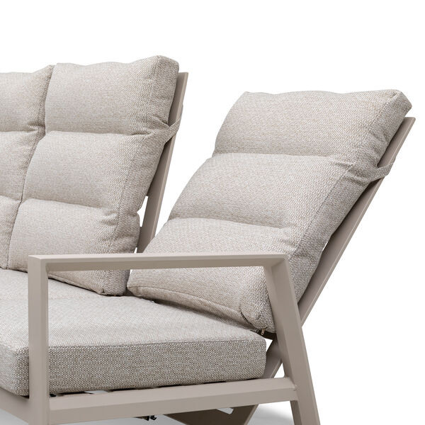 Valencia Reclining Corner Dining Set with Rising Table - Latte