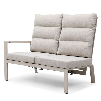 Valencia Reclining Corner Dining Set with Rising Table - Latte