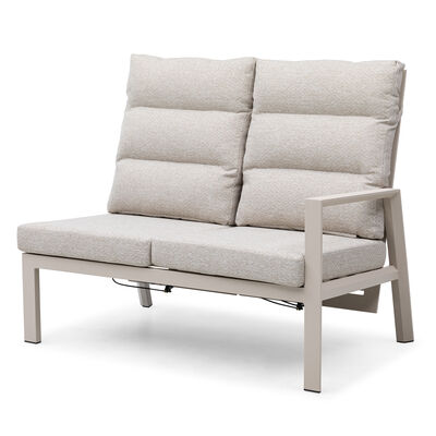 Valencia Reclining Corner Dining Set with Rising Table - Latte