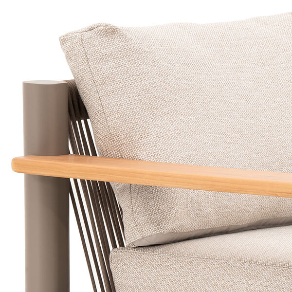 Sicily Sofa Set With 2 x 3 Seat Sofas - Café Frame-Latte Cushions