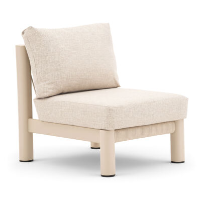 Sicily Middle Section - Latte Frame/Latte Cushion