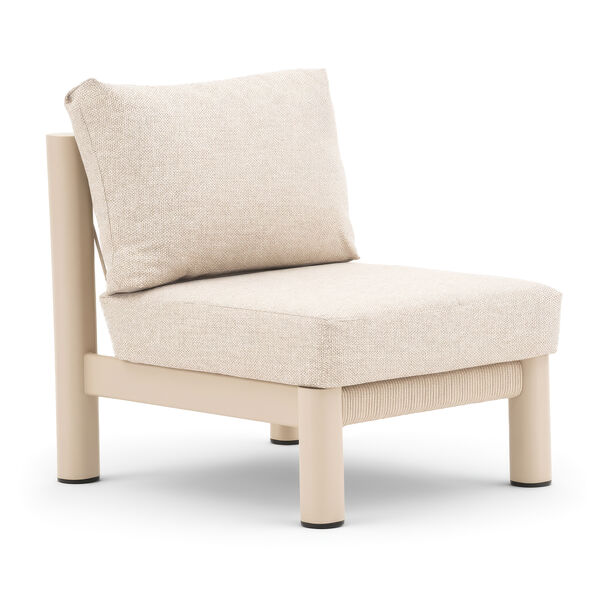 Sicily Large Corner Sofa Set - Latte Frame/Latte Cushions