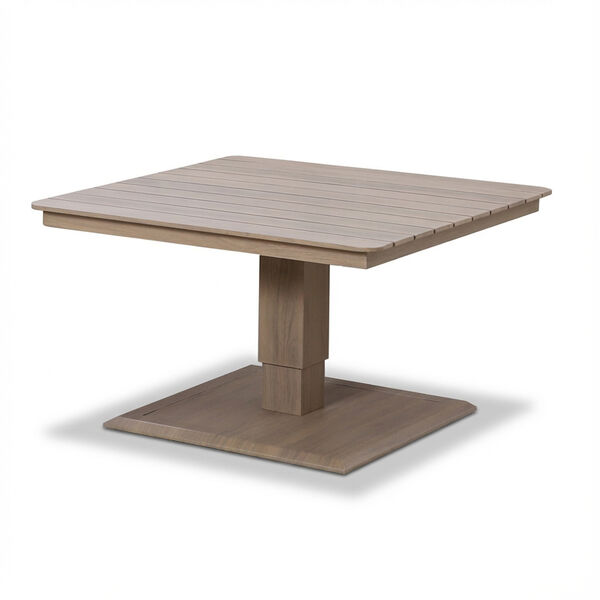 Havana Small Corner Dining Set with Square Rising Table  - Natural Linen