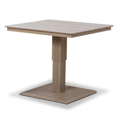 Havana Small Corner Dining Set with Square Rising Table  - Natural Linen