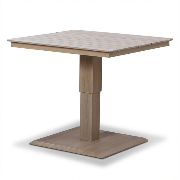 Havana Small Corner Dining Set with Square Rising Table  - Natural Linen