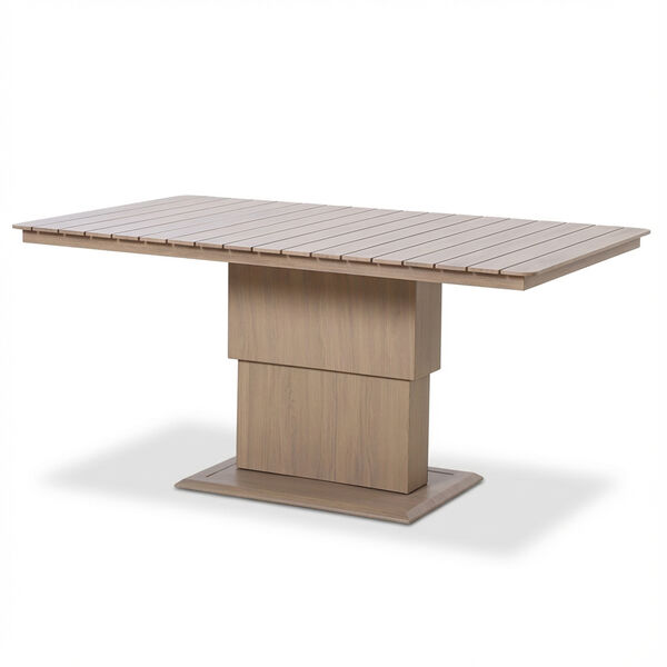Havana 3 Seat Sofa Set With Rising Table - Natural Linen