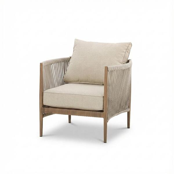 Havana 3 Seat Sofa Set With Rising Table - Natural Linen