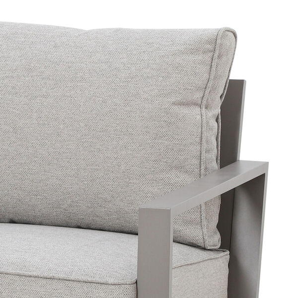 Montreal Large Corner Dining Set With Rectangular Rising Table - Cool Linen