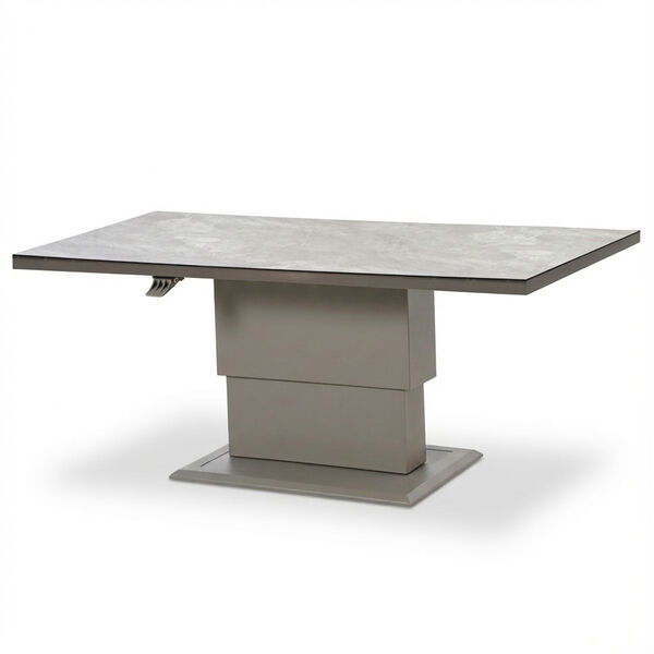 Montreal 3 Seat Sofa Set With Rising Table - Cool Linen