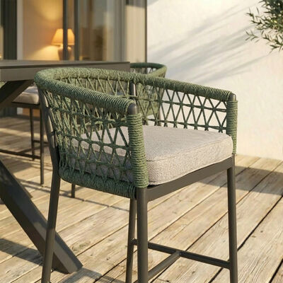 Monaco 6 Seat Low Bar Set  - Ivy Green