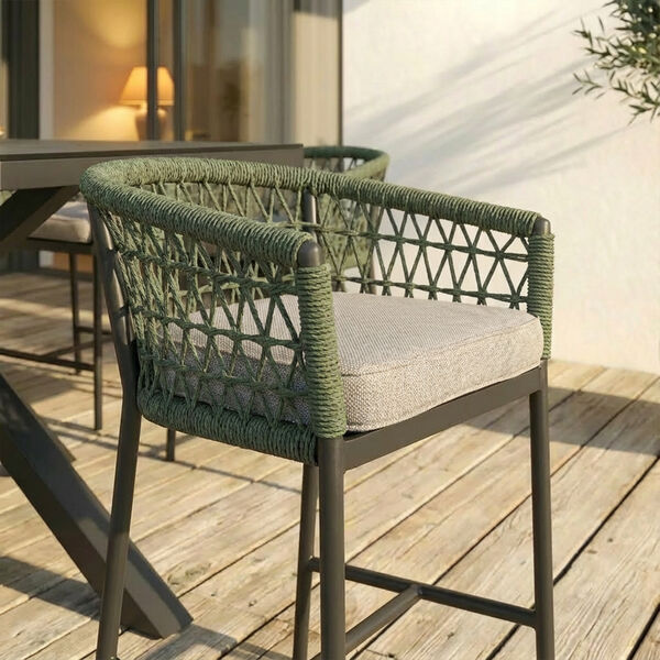 Monaco 6 Seat Low Bar Set  - Ivy Green
