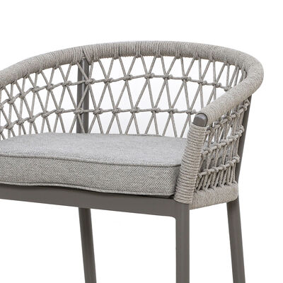 Monaco 6 Seat Low Bar Table - Cool Linen