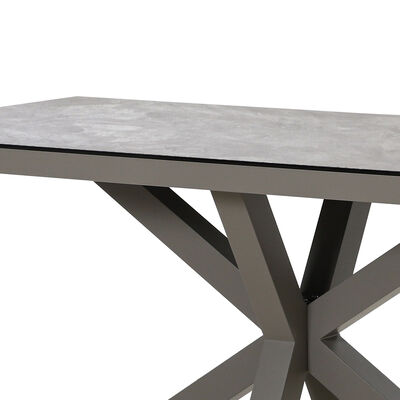 Monaco 6 Seat Low Bar Table - Cool Linen