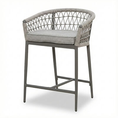 Monaco 6 Seat Low Bar Table - Cool Linen