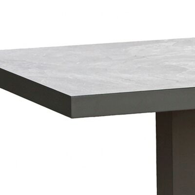 Monaco Square Corner Dining Set with Rising Table - Cool Linen
