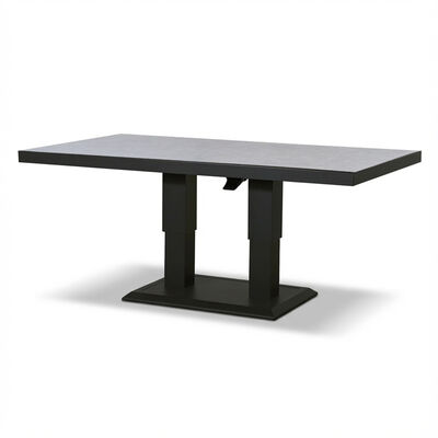 Monaco Rectangular Corner Dining Set with Rising Table - Ivy Green
