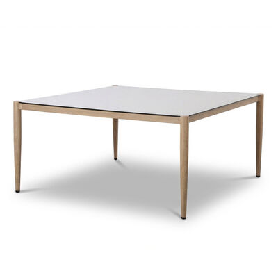 Burford 8 Seat Square Dining Set with SeasonSure Cushions - Almond