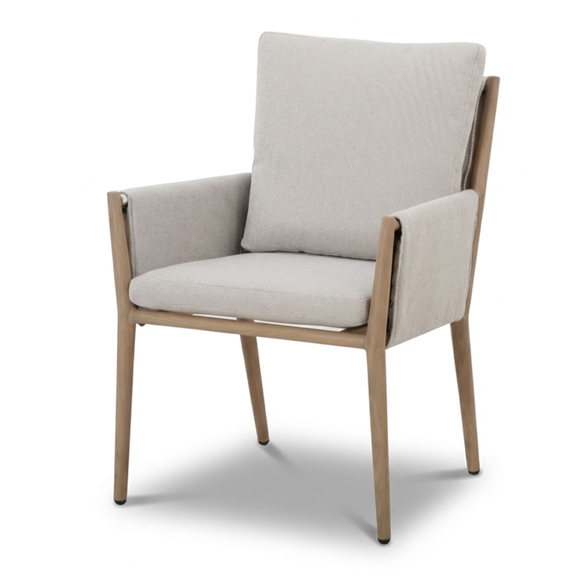 Burford 6 Seat Rectangular Dining Set with SeasonSure Cushions  - Almond