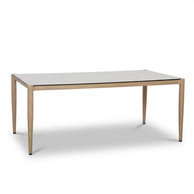 Burford 6 Seat Rectangular Dining Set with SeasonSure Cushions  - Almond