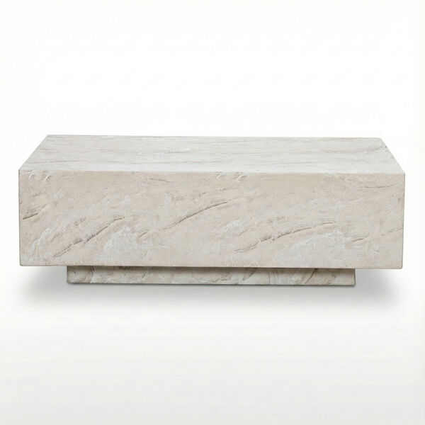 Burford 3 Seat Sofa Set with  Rectangular Sintered Stone Table - Almond