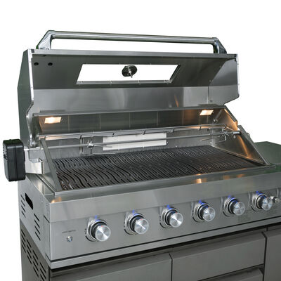 Maze Ember Outdoor Kitchen Corner Gas BBQ with Sink and Fridge