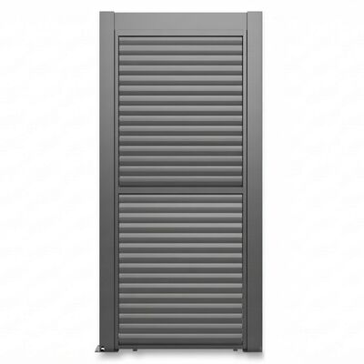 Como Free Standing BBQ Shelter with LED Lights - Side Louvre and Blind - Grey