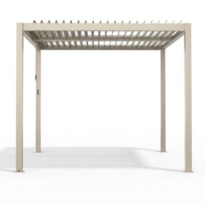 Como Pergola Aluminium Square 30x30 Frame Only - Latte